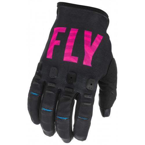 Перчатки FLY RACING KINETIС S.E. черные/розовые/синие (2021)