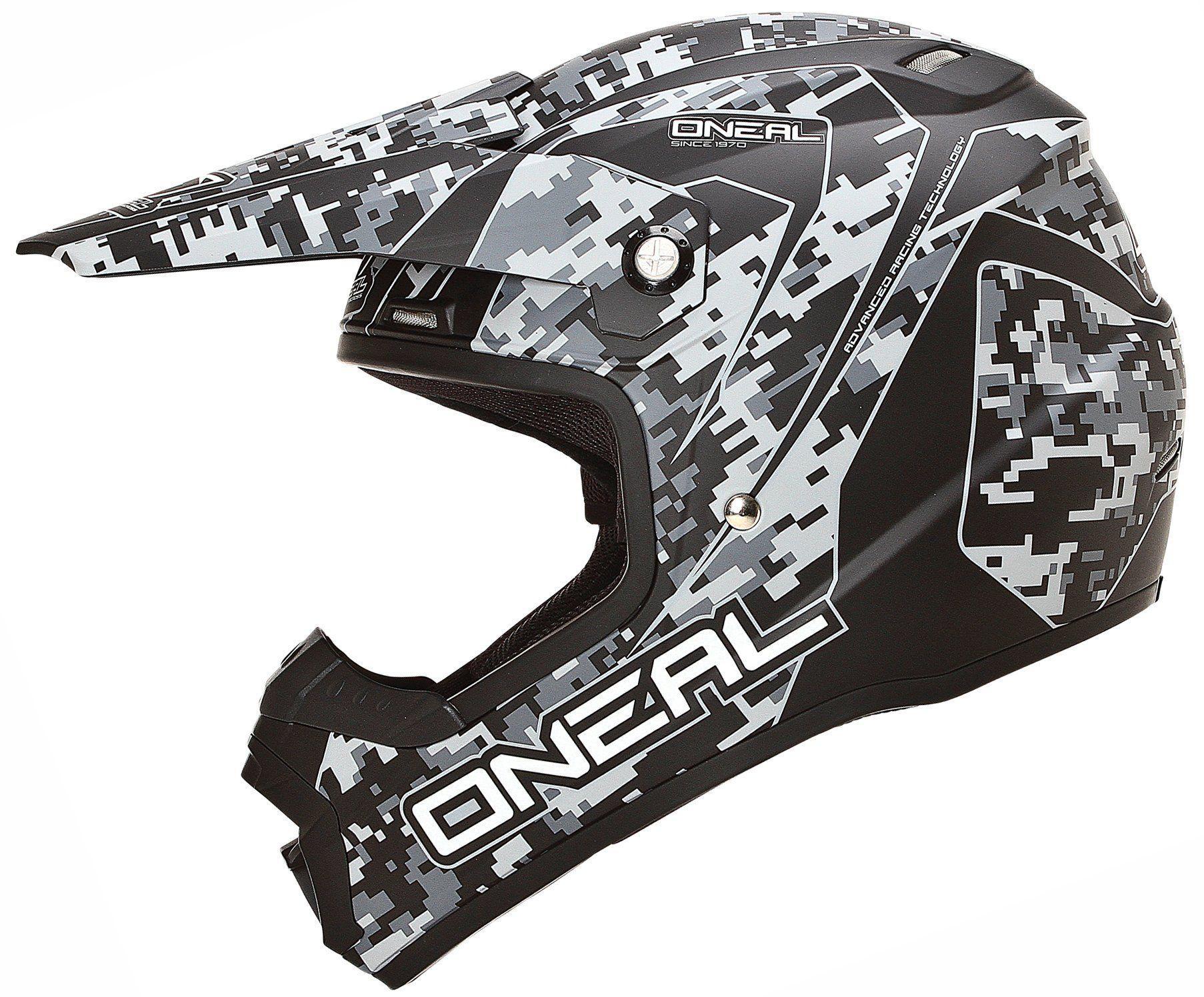 Шлем кросс ONEAL 5Series DIGI Camo Grey